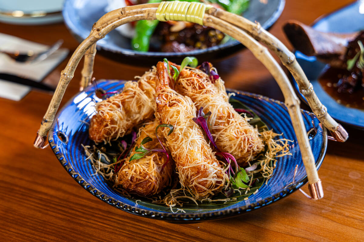 Crisp prawn rolls from Amata Modern Thai restaurant in Las Vegas. (Amata Modern Thai)