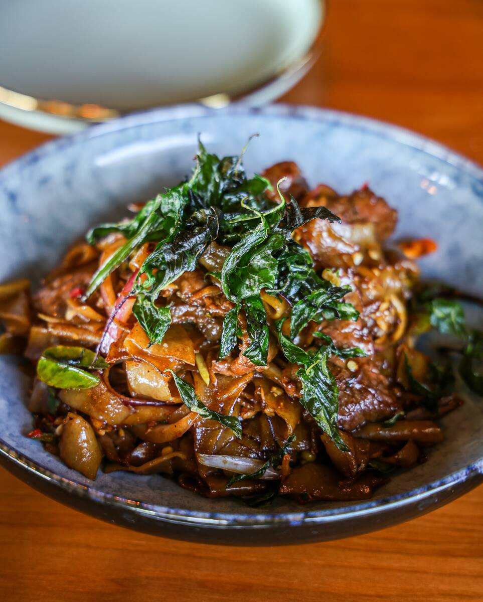 Drunken noodles from Amata Modern Thai restaurant in Las Vegas. (Amata Modern Thai)