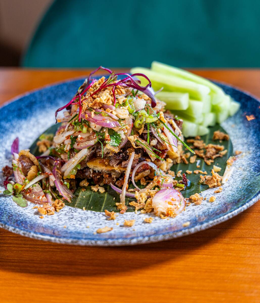 Duck larb from Amata Modern Thai restaurant in Las Vegas. (Amata Modern Thai)