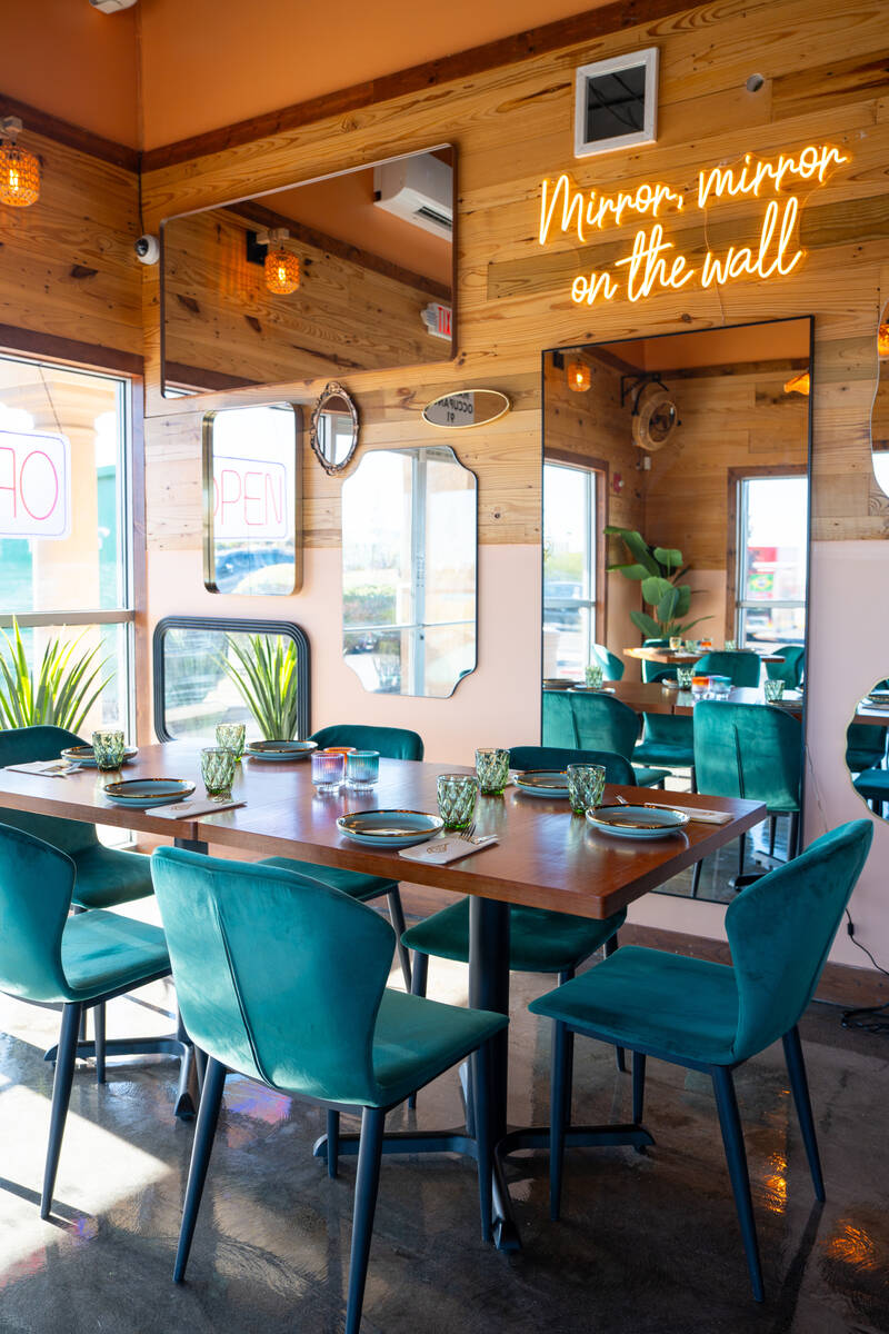 The interior of Amata Modern Thai restaurant in Las Vegas. (Amata Modern Thai)