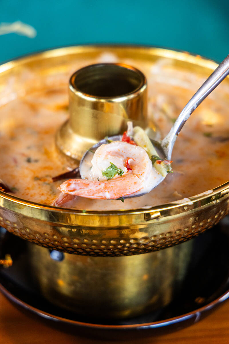 Tom kha soup from Amata Modern Thai restaurant in Las Vegas. (Amata Modern Thai)