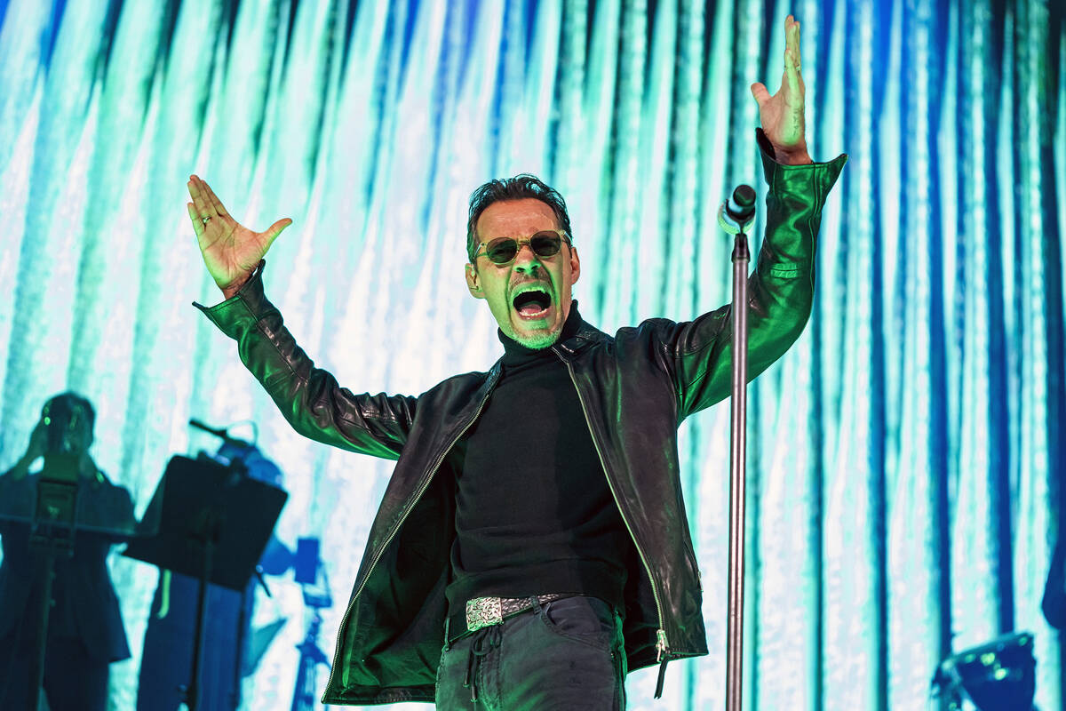 Marc Anthony performs Friday, Feb. 24, 2023, at Allstate Arena in Rosemont, Ill. (Photo by Rob ...