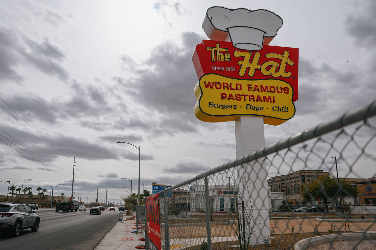 The site of The Hat’s new location on Wednesday, Feb. 11, 2026, along South Rainbow Boulevard ...