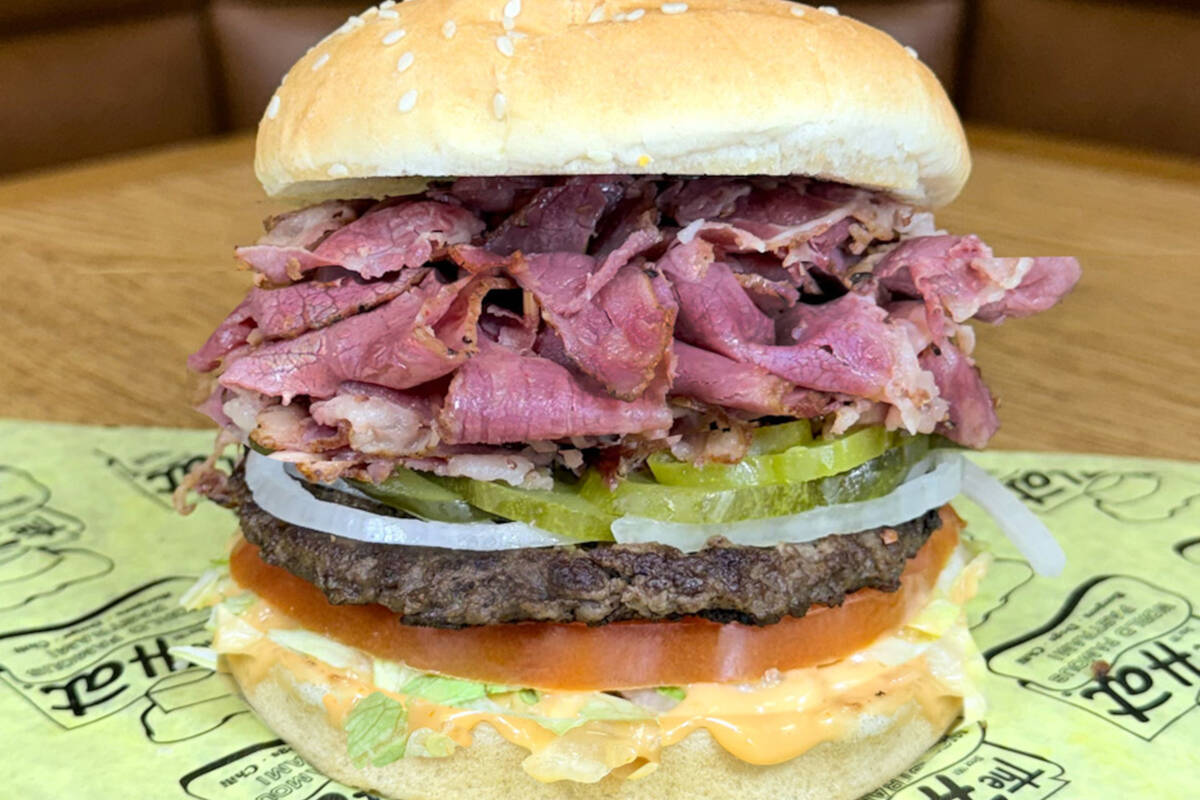 The pastrami burger from The Hat. The small restaurant group famed for its pastrami dip sandwic ...