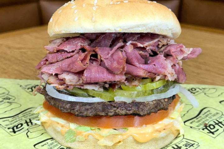 The pastrami burger from The Hat. The small restaurant group famed for its pastrami dip sandwic ...