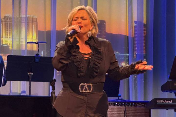 Elisa Fiorillo is shown at The Composers Showcase of Las Vegas at Myron's on Wednesday, May 7, ...