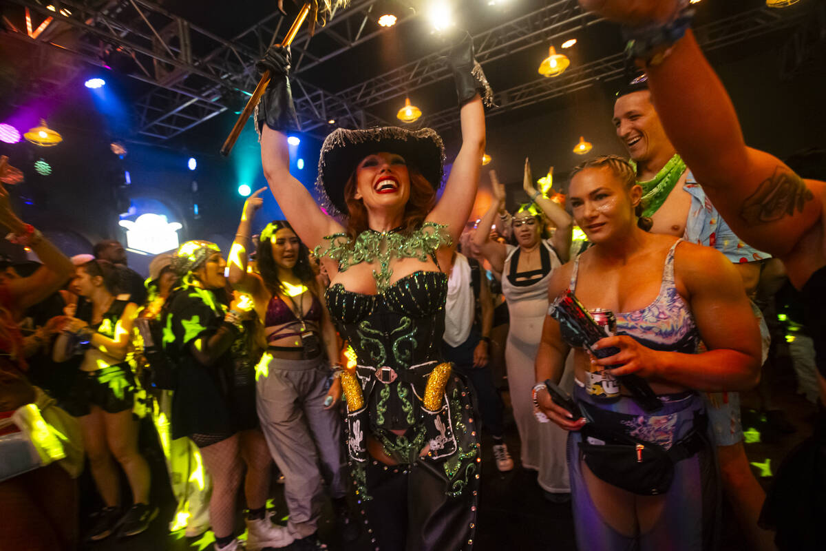 Ginger Watson performs during the second night of the Electric Daisy Carnival at Las Vegas Moto ...
