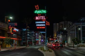 The Apache Motel was demolished to make way for Las Vegas City Hall. (City of Las Vegas)