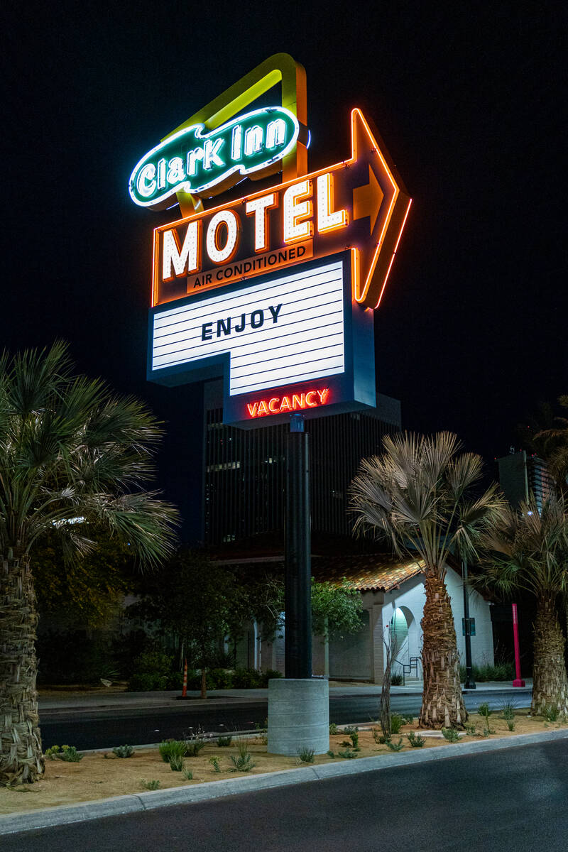 The Clark Inn Motel opene in 1947 and was demolished in 1988. (City of Las Vegas)