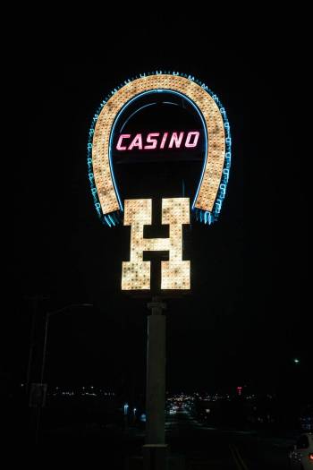 The Horseshoe sign comes with baggage: The history of Benny Binion. (City of Las Vegas)