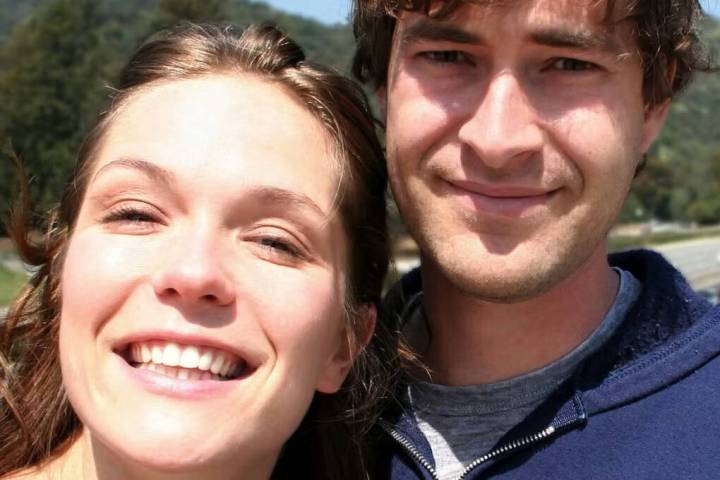 Mark Duplass and Katie Aselton appear in a scene from “The Puffy Chair.” (Ink Films)