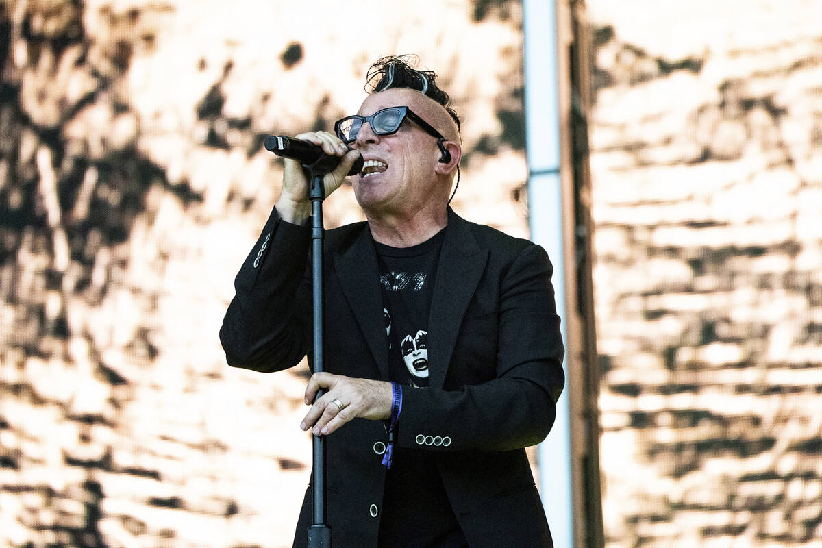 Tool's Maynard James Keenan performs with A Perfect Circle during the Louder Than Life mus ...