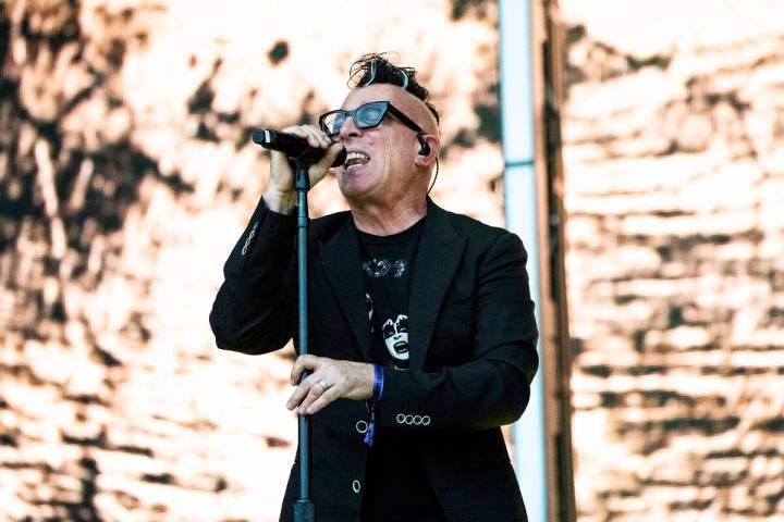 Tool's Maynard James Keenan performs with A Perfect Circle during the Louder Than Life mus ...