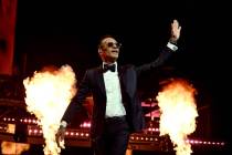 Marc Anthony is shown in the "Vegas My Way" debut at BleauLive Theater at Fontainebleau on Frid ...