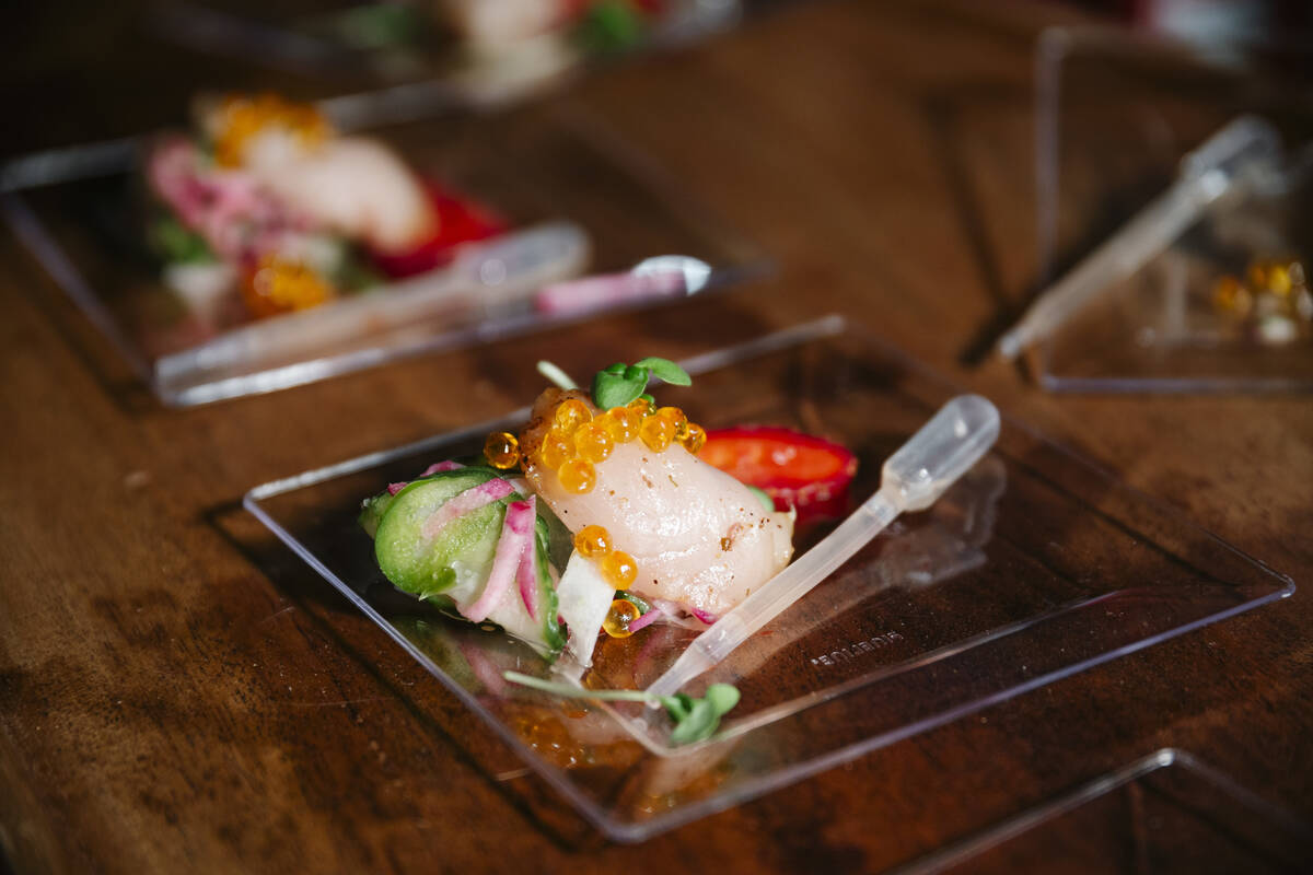 An item at the 2025 Vegas Unstripped food and drink festival at the Palms in Las Vegas. The ann ...