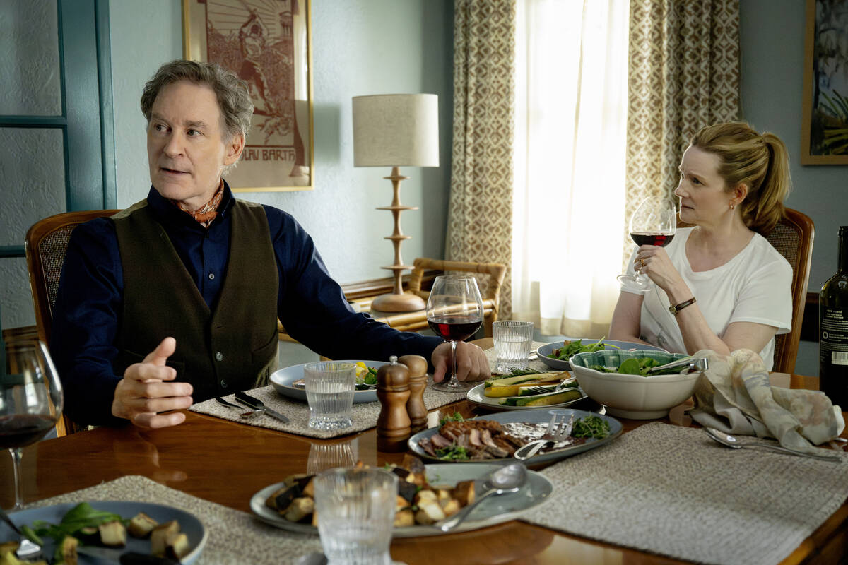 Kevin Kline as Richard Bean, Laura Linney as Kristen Forrest-Bean in "American Classic" (MGM+)