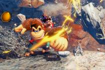 A scene from the game Donkey Kong Bananza on the Nintendo Switch 2. (Nintendo)