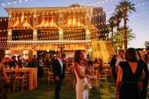 Guests socialize and dine during Revelry’s The Feast on Saturday, Sept. 20, 2025, at the Wynn ...