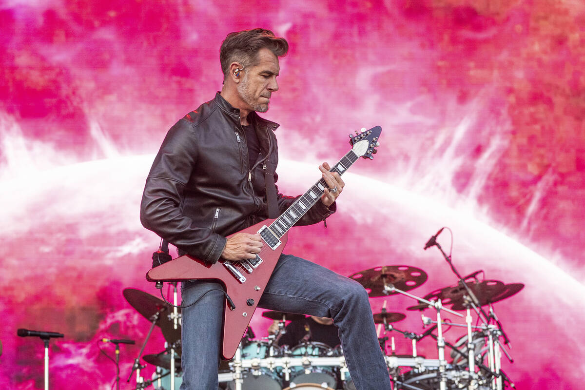 Nick Hexum of 311 performs during Sonic Temple Art and Music Festival on Sunday, May 19, 2024, ...