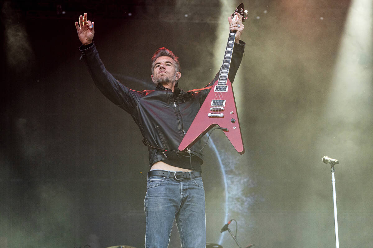 Nick Hexum of 311 performs during Sonic Temple Art and Music Festival on Sunday, May 19, 2024, ...