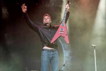 Nick Hexum of 311 performs during Sonic Temple Art and Music Festival on Sunday, May 19, 2024, ...