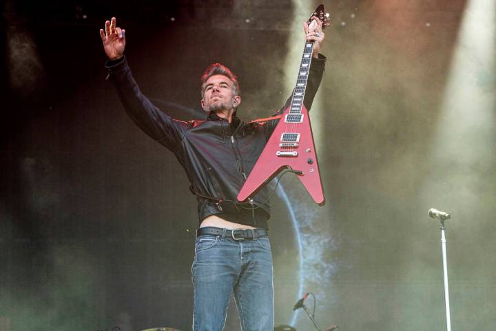 Nick Hexum of 311 performs during Sonic Temple Art and Music Festival on Sunday, May 19, 2024, ...