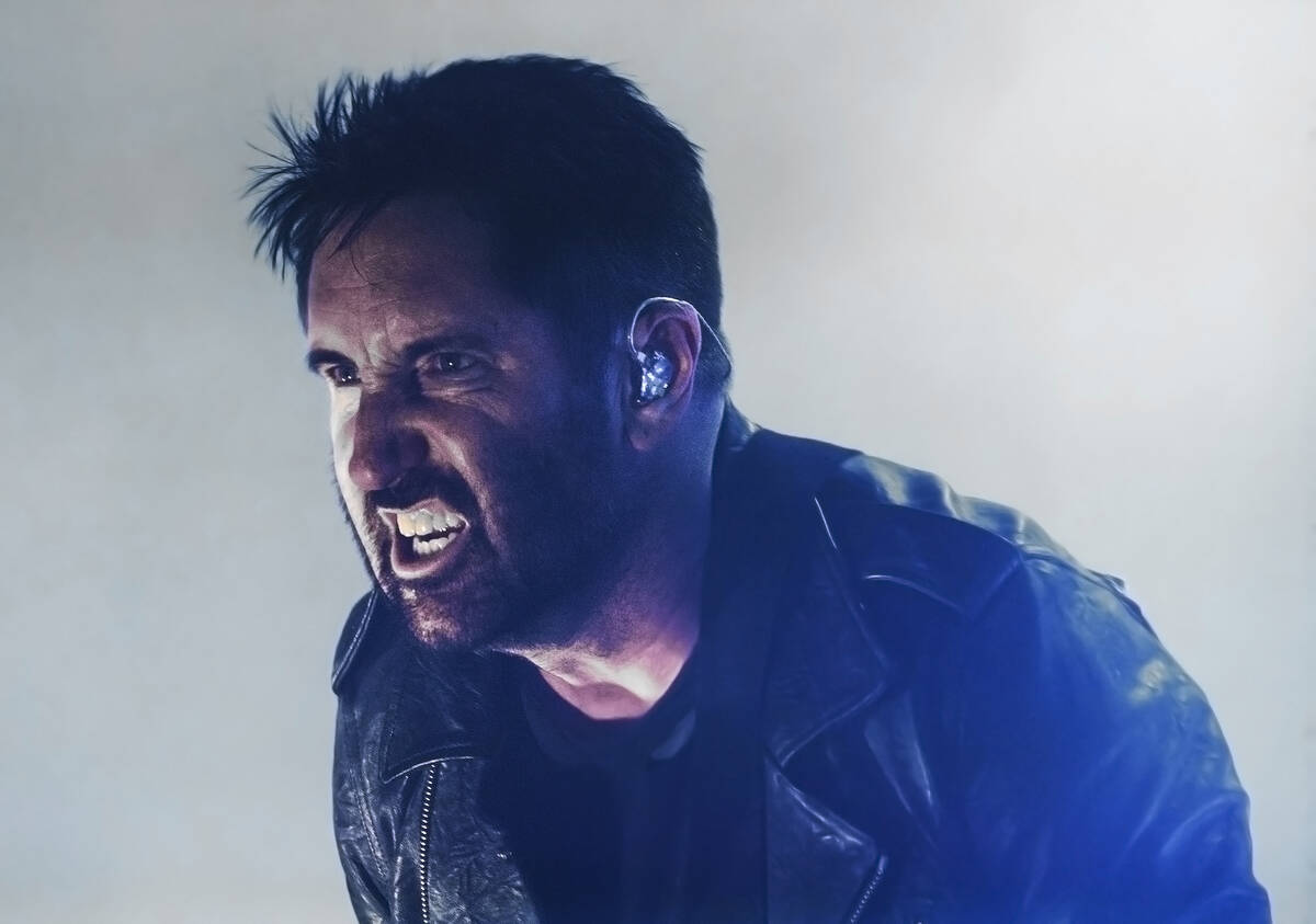Trent Reznor performs with Nine Inch Nails at The Joint on Friday, October 20, 2017, at The Har ...