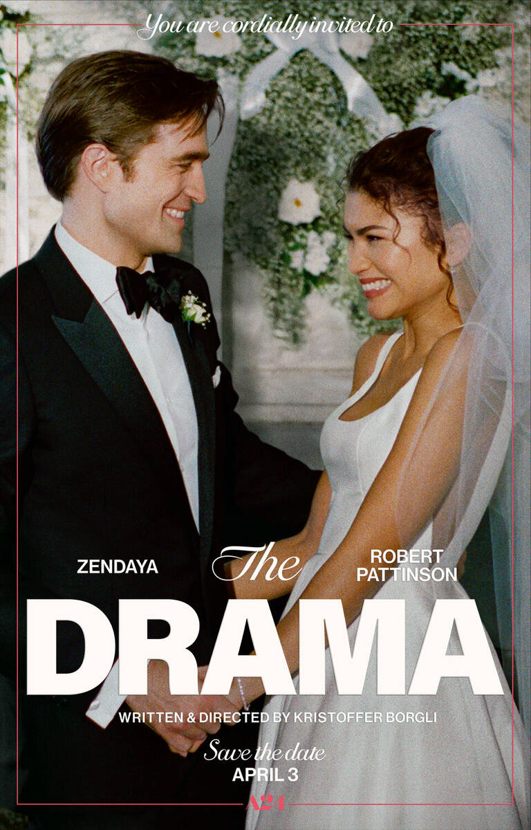 Robert Pattinson and Zendaya star in "The Drama." (Courtesy of A24)