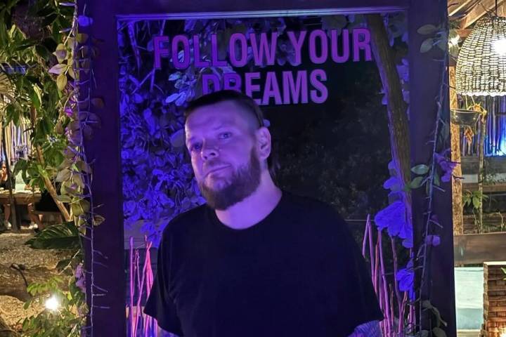 Corey Harrison is shown in November 2024 in his new home in Tulum, Mexico, where he moved in Se ...