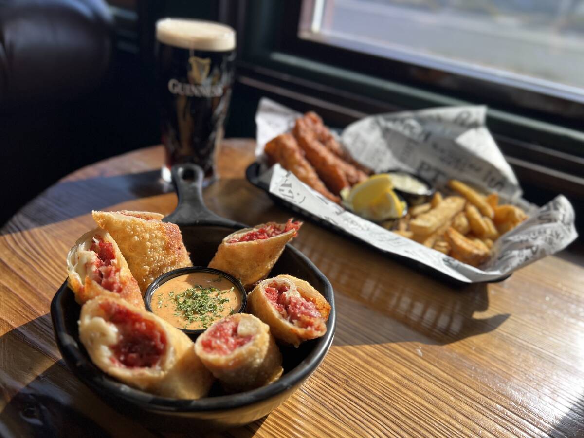 Reuben Egg Rolls at PT's Taverns. (Golden Entertainment)