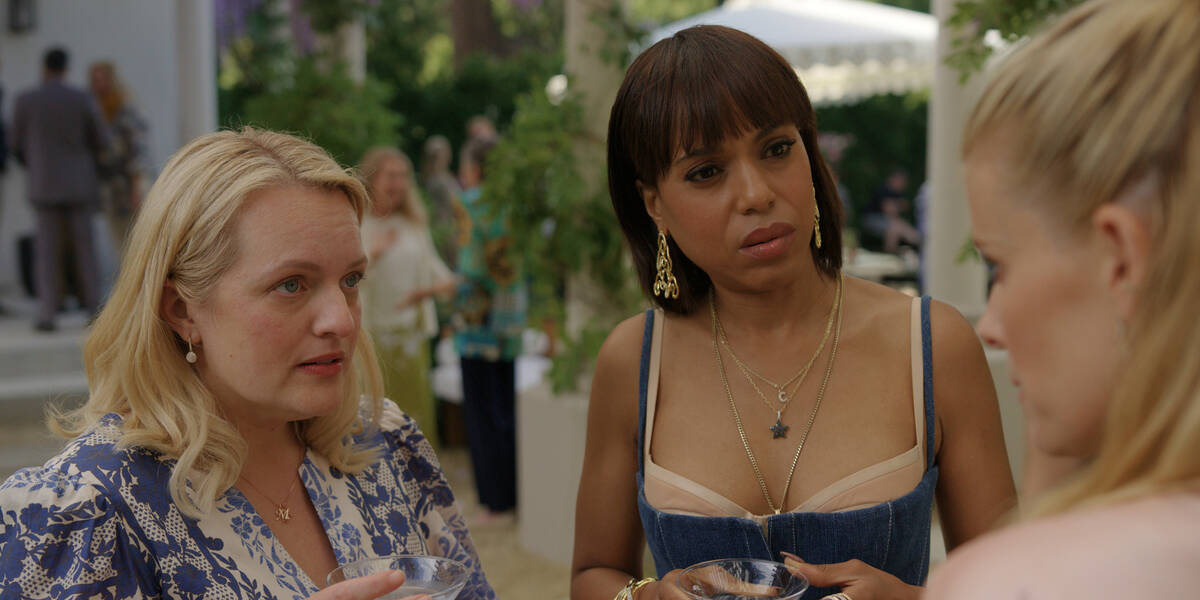 Elisabeth Moss and Kerry Washington in "Imperfect Women," premiering March 18, 2026 on Apple TV ...