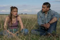 Maika Monroe and Tyriq Withers in "Reminders of Him." (Michelle Faye/Universal)