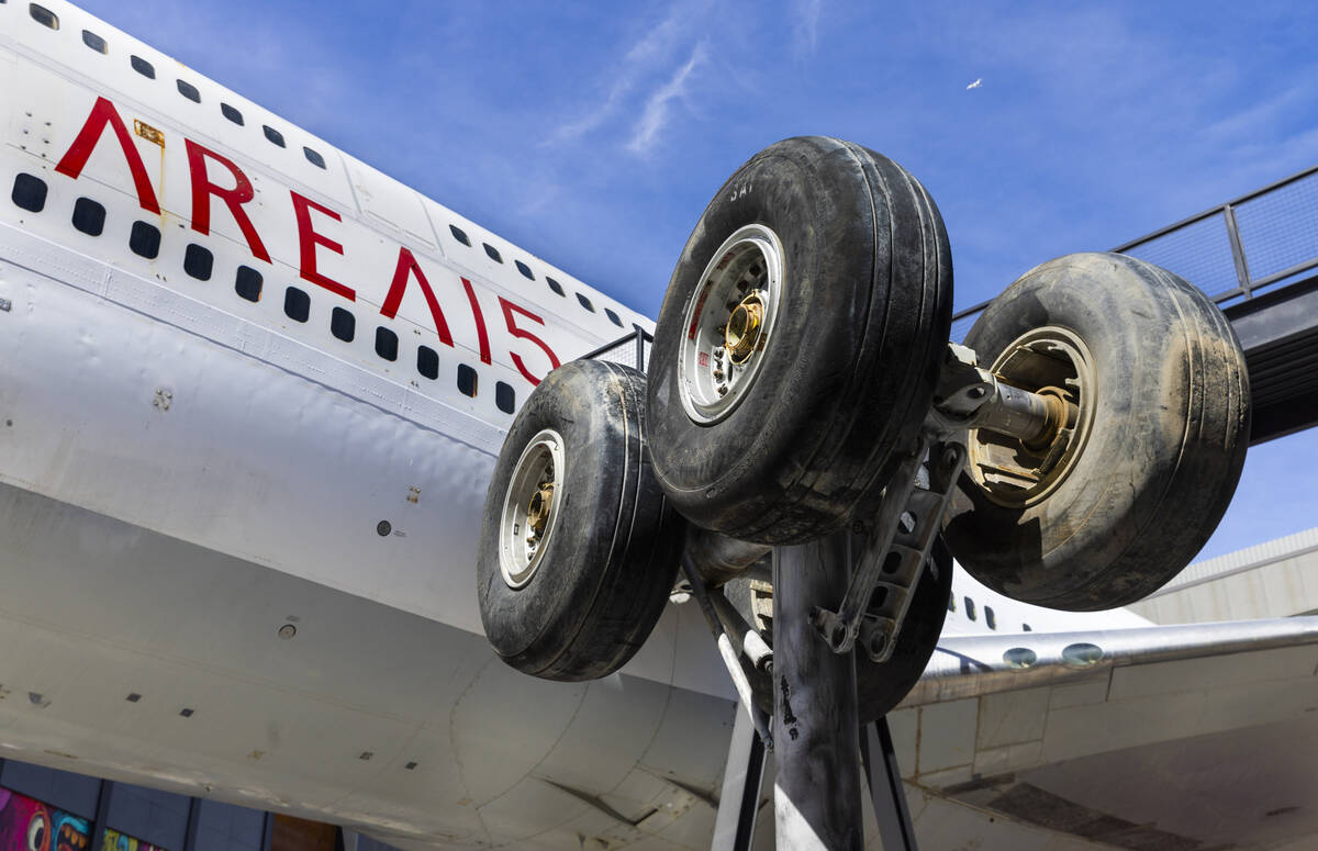 Gear Down by Cree8 Studios with 747 by artist Ken Feldman are on display in Zone 2 during an ar ...