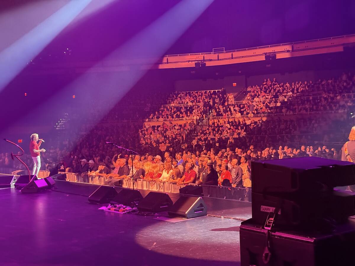 Sammy Hagar is shown on opening night of the "Best of All Worlds" residency at Dolby Live on We ...