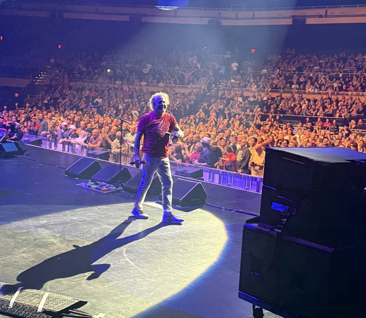 Sammy Hagar is shown on opening night of the "Best of All Worlds" residency at Dolby Live on We ...