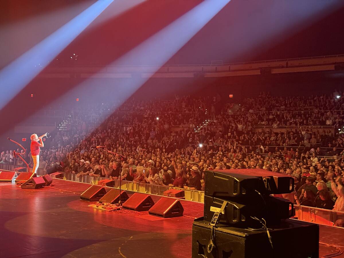 Sammy Hagar is shown on opening night of the "Best of All Worlds" residency at Dolby Live on We ...