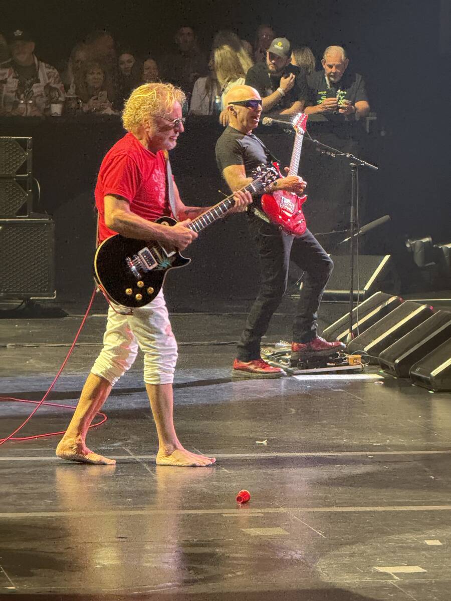 Sammy Hagar is shown on opening night of the "Best of All Worlds" residency at Dolby Live on We ...