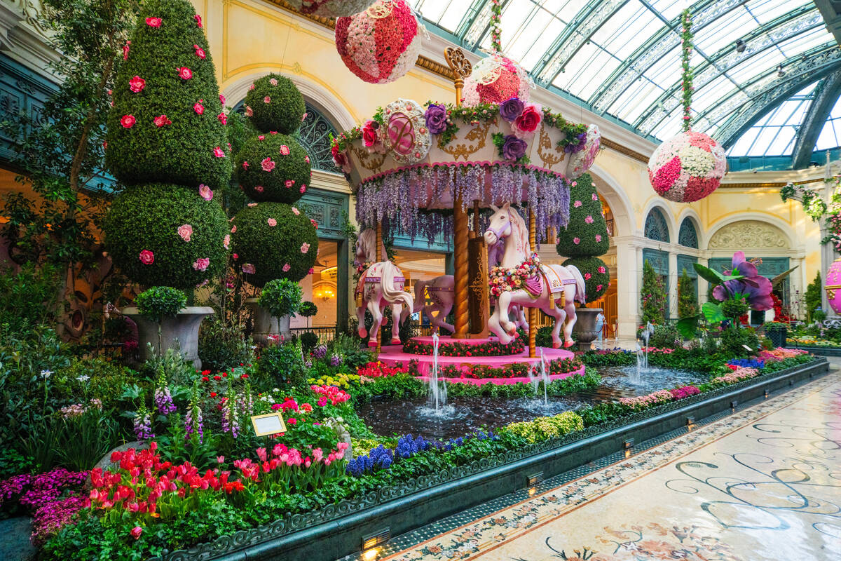 "Springtime Symphony" is on display at Bellagio’s Conservatory & Botanical Gardens through Ju ...