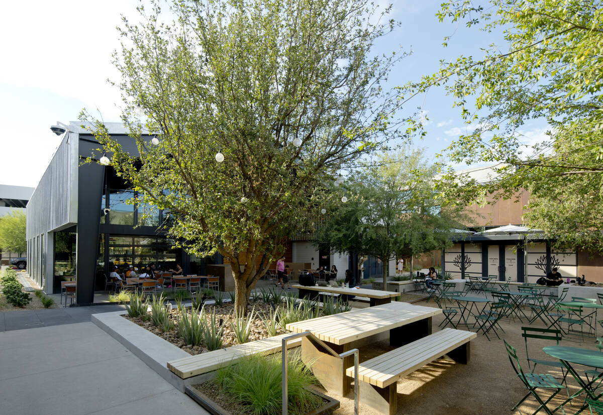 The center gathering space called The Quad at UnCommons in southwest Las Vegas. (UnCommons)