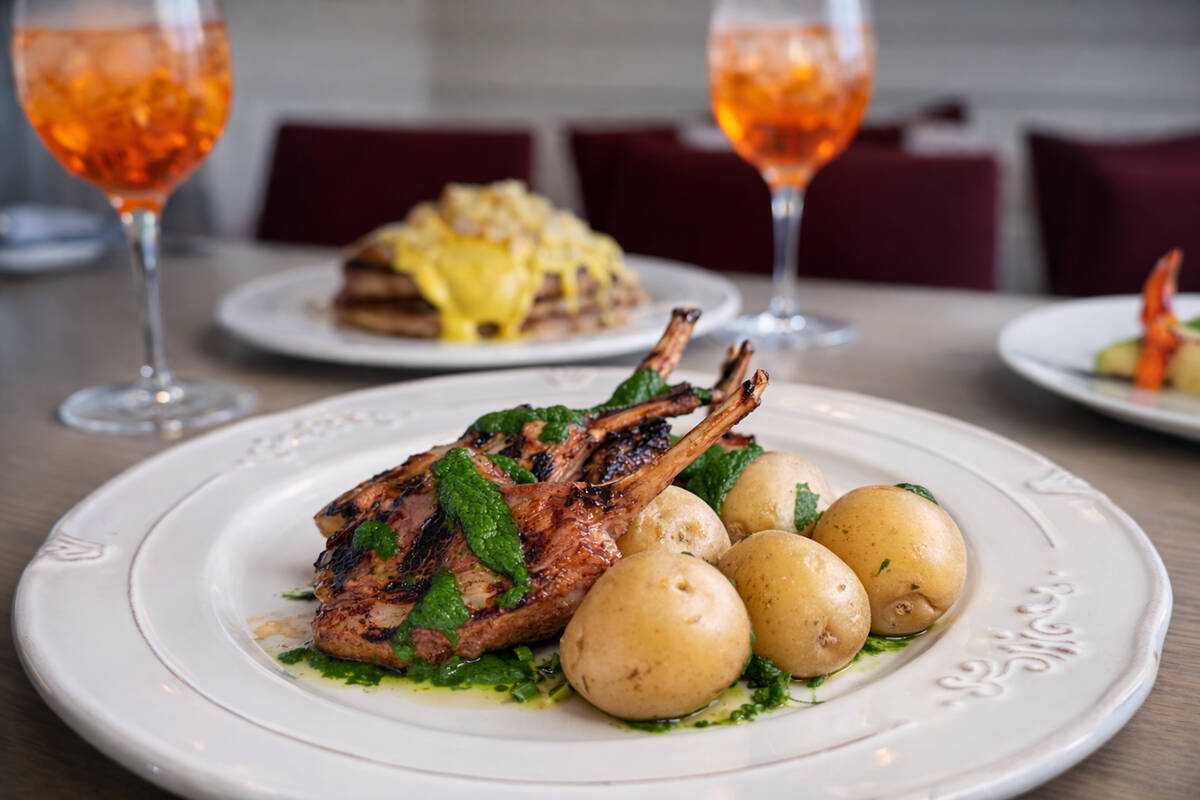 Grilled rack of lamb with salted potatoes and salsa verde for Easter 2026 from Bottiglia Cucina ...