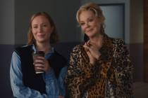 Hannah Einbinder and Jean Smart appear in a scene from the fifth and final season of "Hacks." ( ...