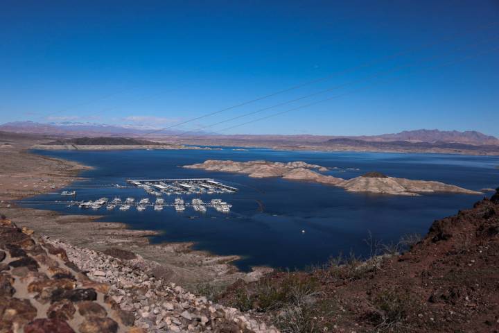 The view facing north west towards Lake Mead from the Lakeview Scenic Overlook Friday, Feb. 20, ...