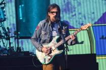 Rivers Cuomo of Weezer performs following the first round of the NFL draft on Thursday, April 2 ...