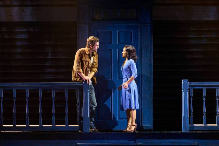 Ken Wulf Clark (Middle Noah) and Alysha Deslorieux (Middle Allie) are shown in the touring prod ...