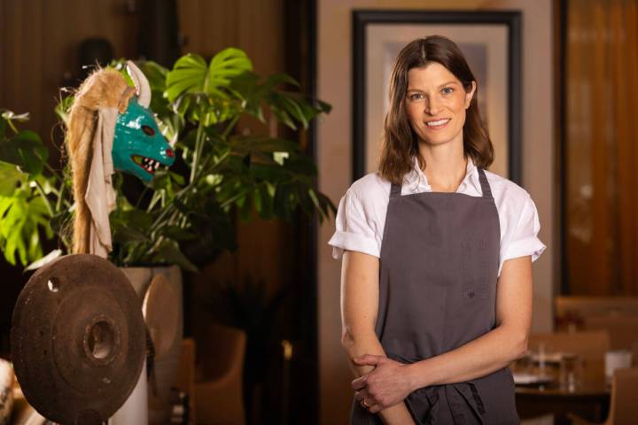 Executive chef Sarah Thompson at Casa Playa in Encore Las Vegas on Thursday, March 5, 2026. (Be ...