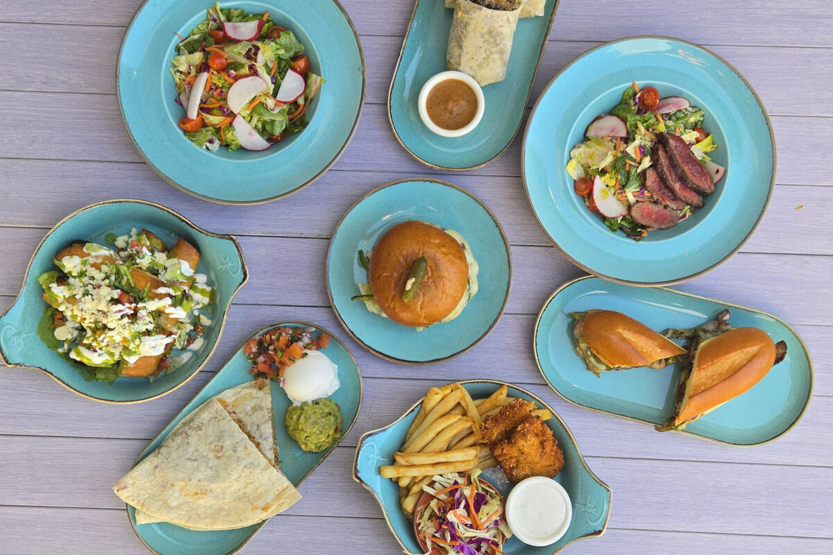 A spread of dishes from Chuy's, a Cal-Mex restaurant that opened its first Nevada location in M ...