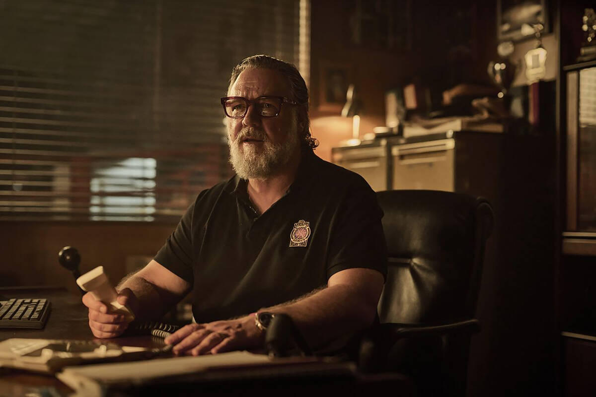 Russell Crowe in a scene from Beast. (Lionsgate)