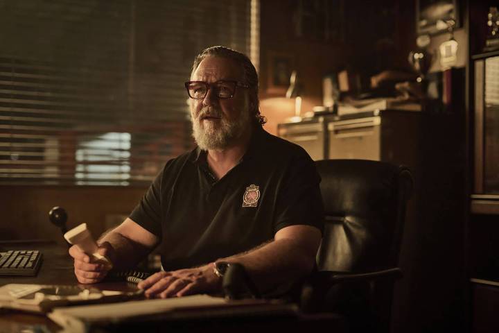 Russell Crowe in a scene from Beast. (Lionsgate)