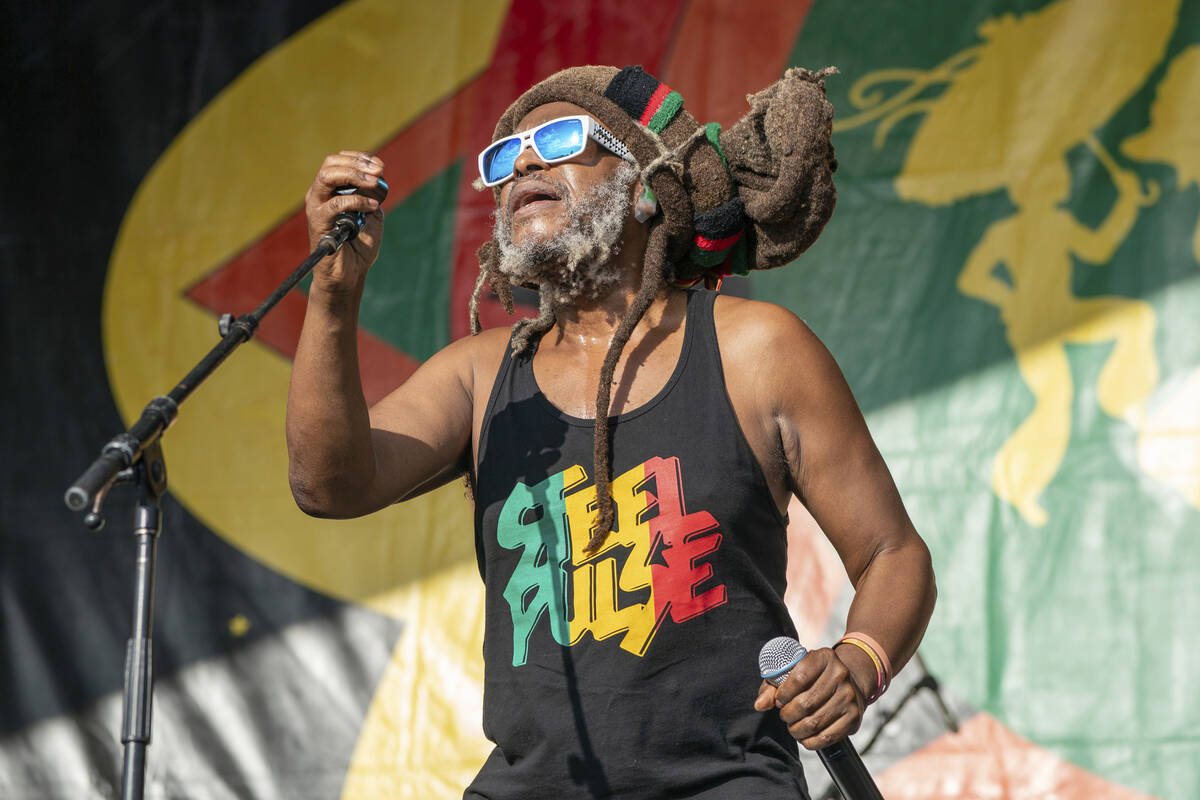 David Hines of Steel Pulse performs during the New Orleans Jazz & Heritage Festival on Frid ...