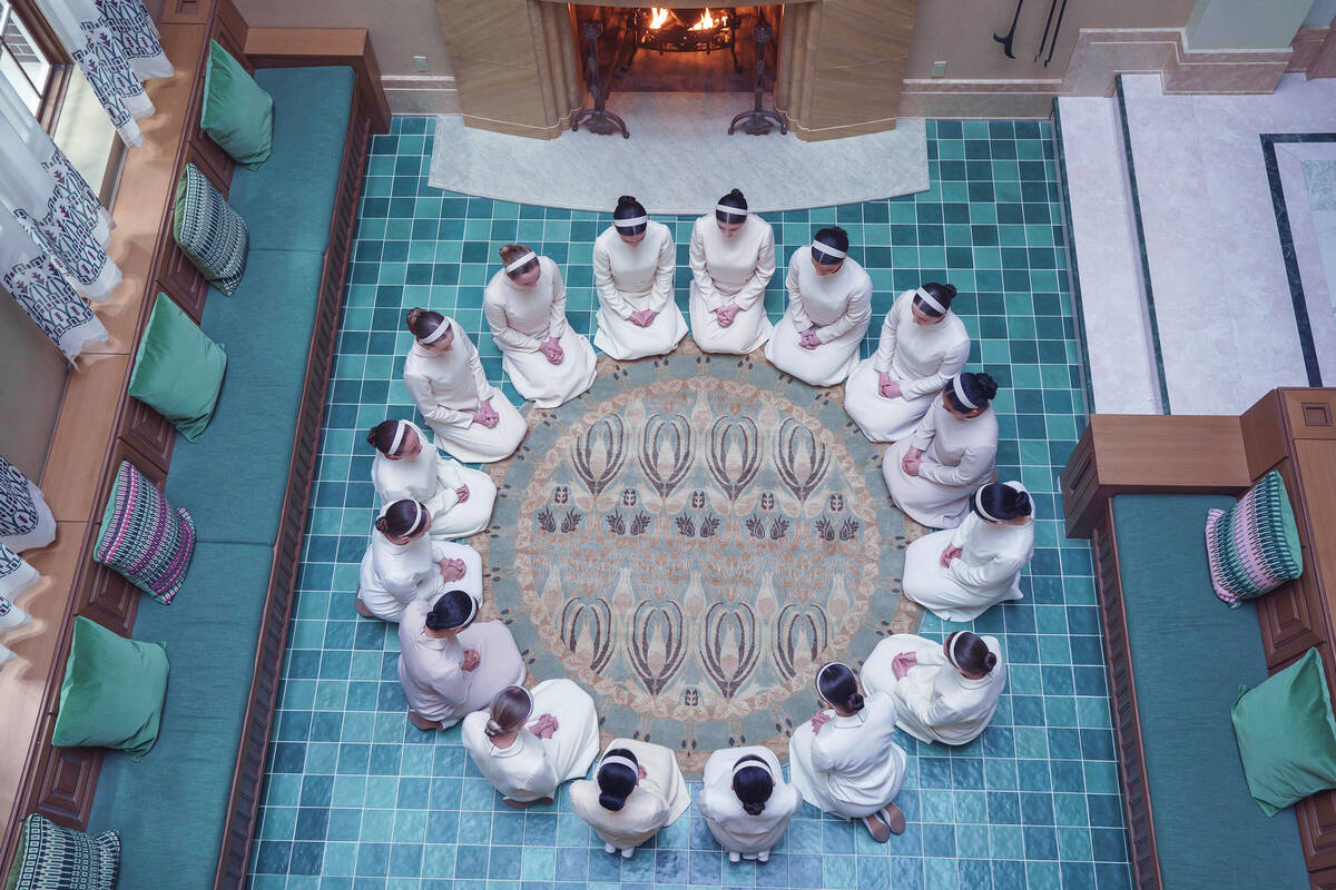 This image released by Disney shows a scene from "The Testaments." (Steve Wilkie/Disn ...
